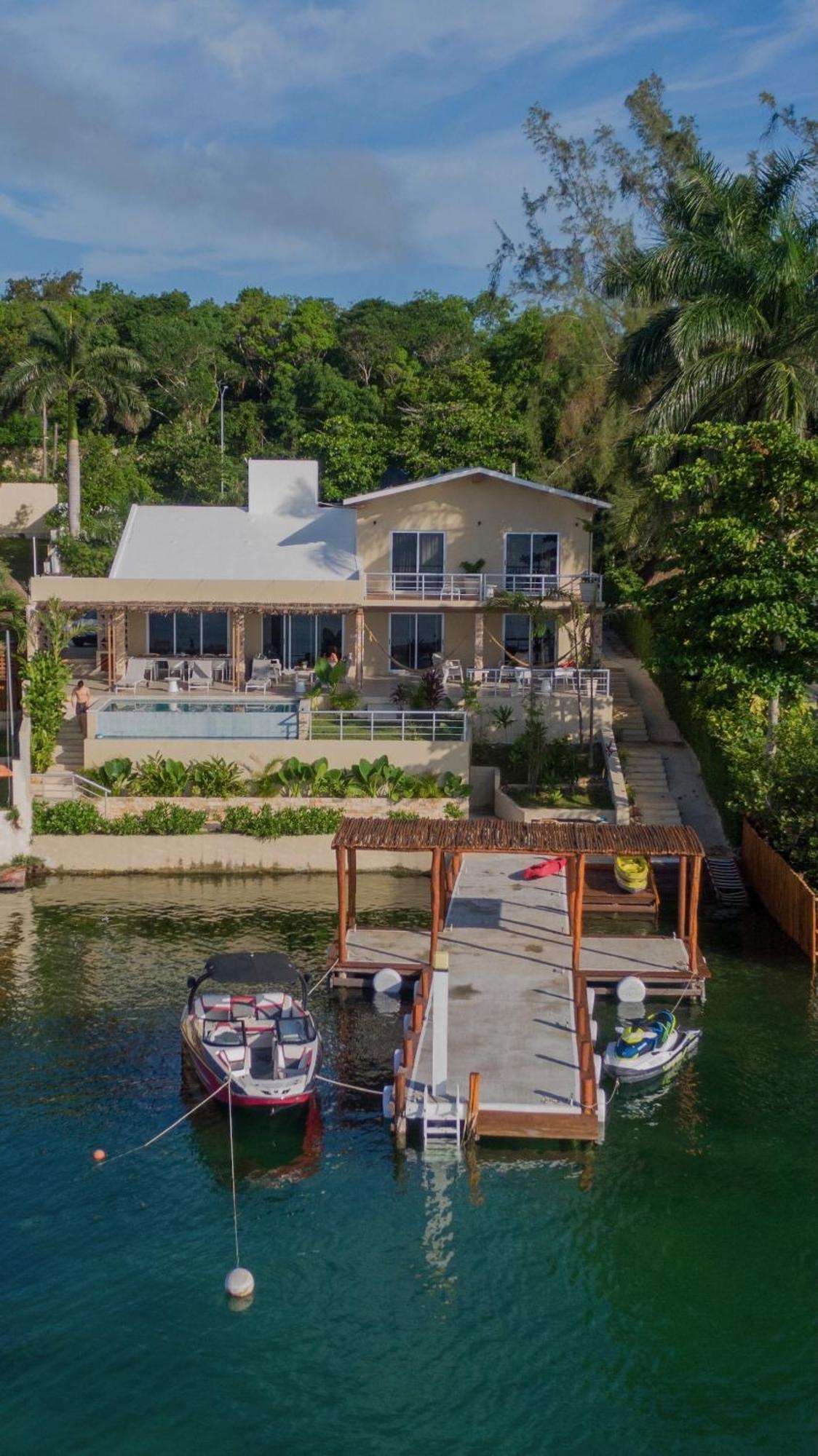 Casa Sol Y Luna -Beautiful Sunrises And Infinity Pool Bacalar Exterior photo